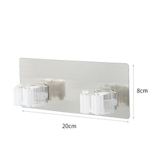 Load image into Gallery viewer, Self-adhesive multi-purpose hooks for wall mop organiser
