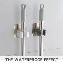 Load image into Gallery viewer, Self-adhesive multi-purpose hooks for wall mop organiser