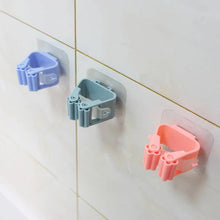 Load image into Gallery viewer, Self-adhesive multi-purpose hooks for wall mop organiser