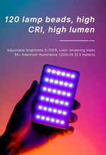 Load image into Gallery viewer, RGB LED Light 3100mAh Dimmable 2500-9000K
