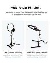 Load image into Gallery viewer, 26CM Lighting Phone Ringlight Tripod