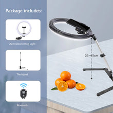 Load image into Gallery viewer, 26CM Lighting Phone Ringlight Tripod
