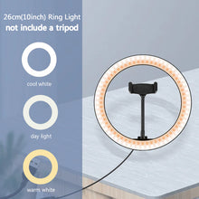 Load image into Gallery viewer, 26CM Lighting Phone Ringlight Tripod
