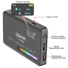Load image into Gallery viewer, RGB LED Light 3100mAh Dimmable 2500-9000K
